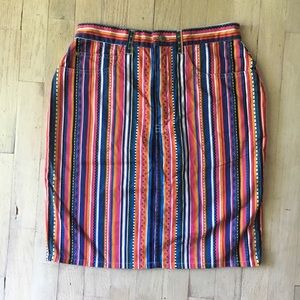 Sold Gitano Vintage Multicolor Striped Skirt 11/12